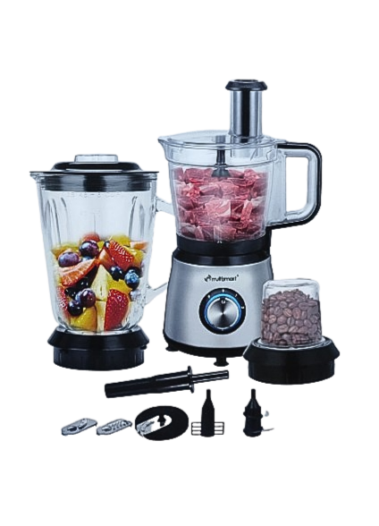 Robot Multifonction inox - Blender En Verre - 800W Multismart