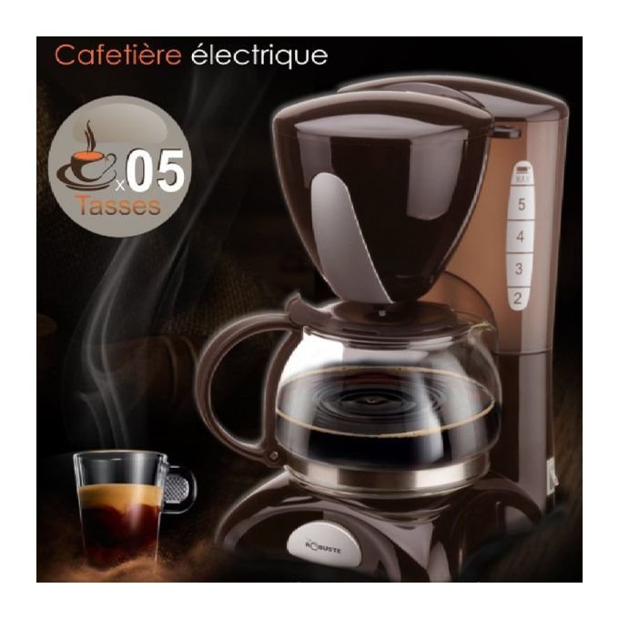 Cafetière Électrique 780W 5 Tasses Robuste CEN05 – Image 3