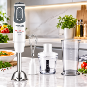 Mixeur Plongeant-Batteur Moulinex 800W, 10 vitesses + Pulse, Pied métal amovible DD642110