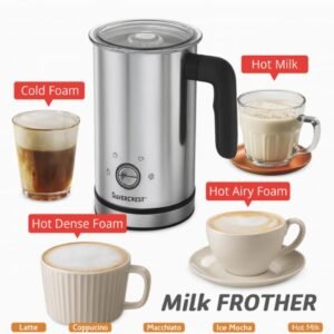 Mousseur à Lait Electrique INOX 550W 300ML  SilverCrest MK1700D-GS