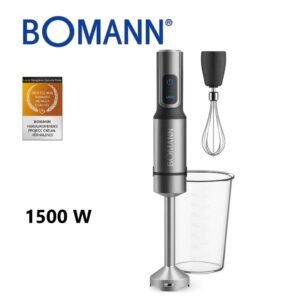 Bras Mixeur inox 2En1 - 1500 W - 4 Lames Bomann SM 6128 CB