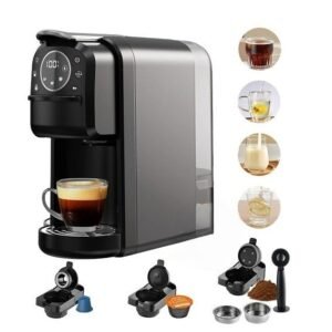 Cafetière inox 4 en 1 Multi-Capsules 20 Bar 1400W Multismart MS-CF2101