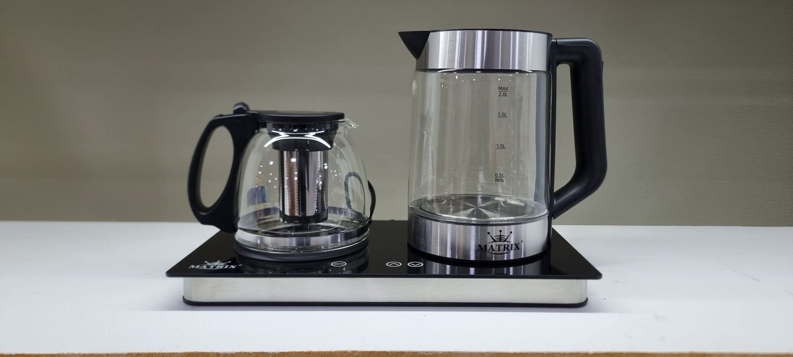 Bouilloire 2L + Théière en verre 1800 W Matrix MX-475 – Image 3