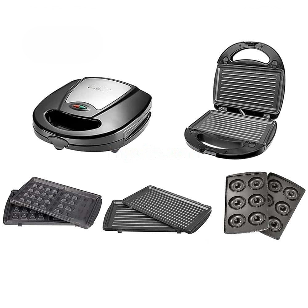 Panineuse 3 En 1 " Donut - Gaufre - Panineuse '' Sonashi SSM-861