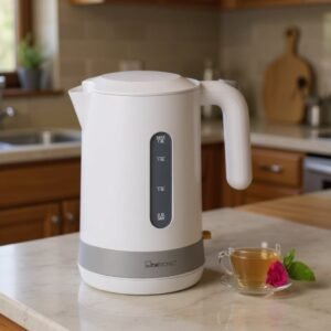 Bouilloire Électrique Sans Fil 1,8 L 2200 W Clatronic Wk3452 Blanc