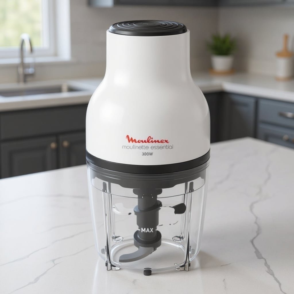 Hachoir Électrique 3En1 400mL 300W Moulinette Essential Moulinex DJ520110