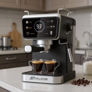 Machine A Café inox Digital 20 Bar '' Café Poudre + Cappuccino '' Schallenge AMB-021CM