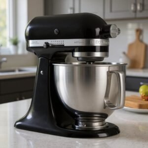 Pétrin - Robot pâtissier - 4.8L 10 vitesses KitchenAid artisan 5KSM125 Noir
