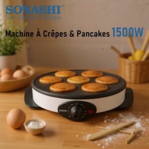Crêpière Et Machine À Pancakes 2En1 1500W Sonashi SCRM-865