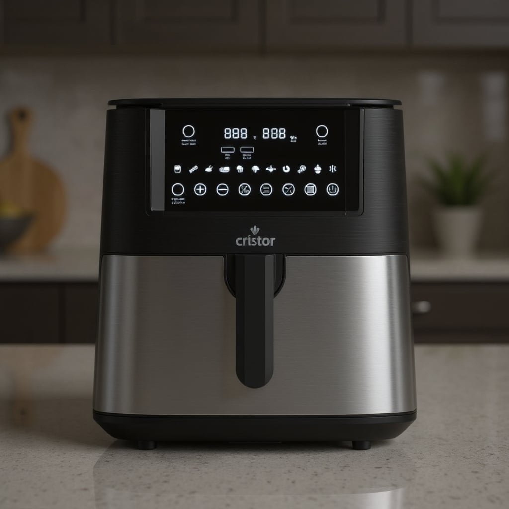 Air Fryer inox Digital 7.2L -1650W CRISTOR KFA651XN