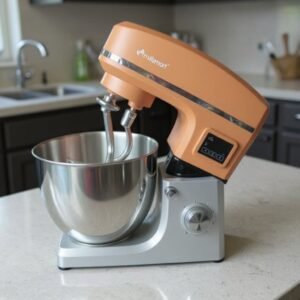 Pétrin Double Crochet 1500W 10L – Orange/Gris Multismart MS-SM2410