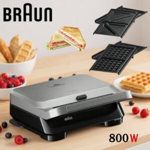 Gaufrier et panineuse Pro 3 en 1 - 800W Braun SM5005SM