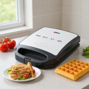 Panineuse et Gaufrier XL 2 en 1- 1200 W Matrix Mx-9001