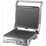 Gril Et Panineuse Saine En Inox Avec Ouverture À 180° 2000W Techwood TGD-2018D