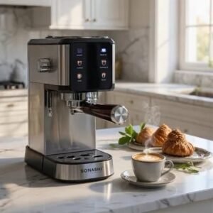 Machine a Café 20 Bars 1350W Sonashi SCM-4983