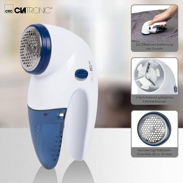 Mini Nettoyeur Textile pour Eliminer Les Peluches et Les Petits Bouloches Clatronic TC 3759 – Image 4