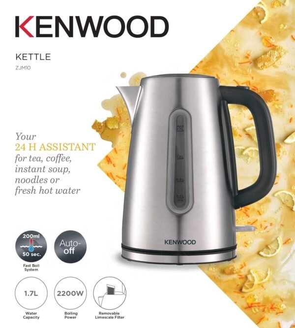 Bouilloire Électrique Sans Fil 1.7L 2200W Kenwood ZJM10