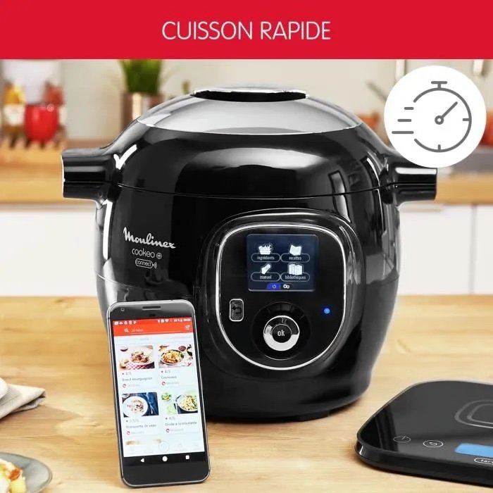 MOULINEX Cookeo+ Connect Multicuiseur, 6 L, Cuisson pression, Menus nteractifs, Recettes – Image 7