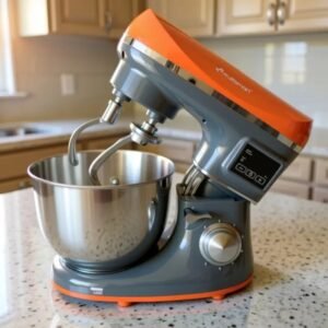 Pétrin Double Crochet Multismart 6.2L 1500W 3Kg – Orange/Gris MS-SM2206