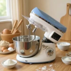 Pétrin Double Crochet Multismart 6.2L 1500W 3Kg – Bleu/Blanc MS-SM2206