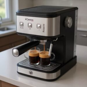 Machine à café inox 15 Bar 1.5 L 1100W MOKA Robuste