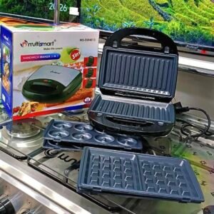 Panineuse 3en1 sandwich/donuts/gaufre 750W Multismart MS-SW4013