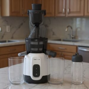 Extracteur De Jus Avec 2 Récipients 800mL et Gourde 600mL 200W Moulinex ZU600110