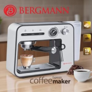 Machine a Café inox Expresso Café Poudre + cappuccino 19 Bars 1450W Bergmann