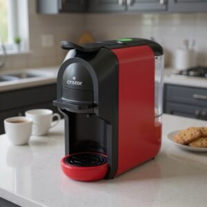 Machine à café 3en1 CRISTOR -19 Bars – 1450W – Rouge