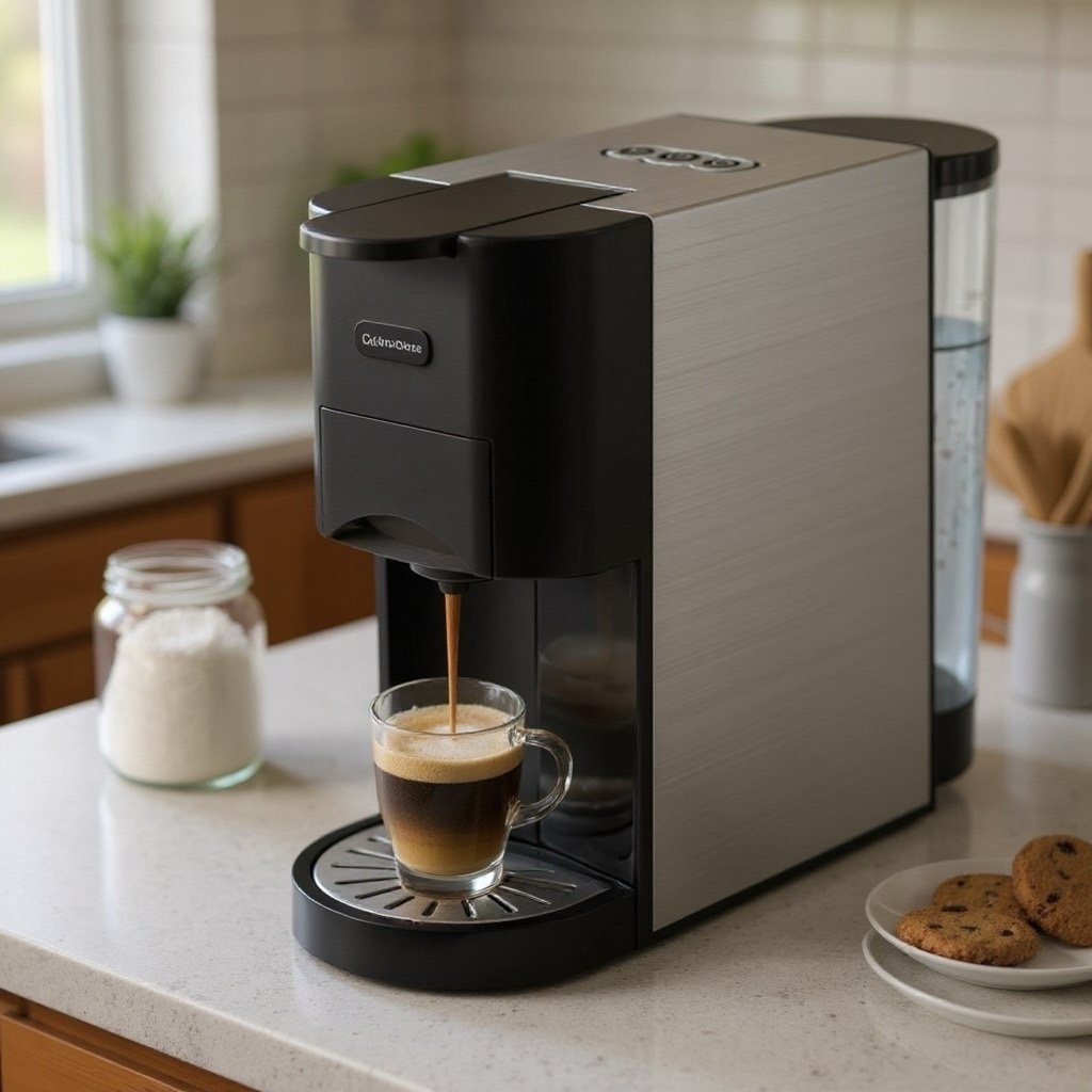 Cafetière Expresso Multi-Capsules 4En1 1450W 19 Bar 0.8L Brendmann BS-600L