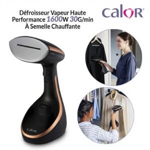 Défroisseur vapeur 1600W Débit de vapeur 30g/min + Planche à repasser verticale Calor DT9100