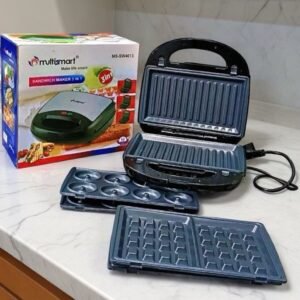 Panineuse 3en1 sandwich/donuts/gaufre 750W Multismart MS-SW4013