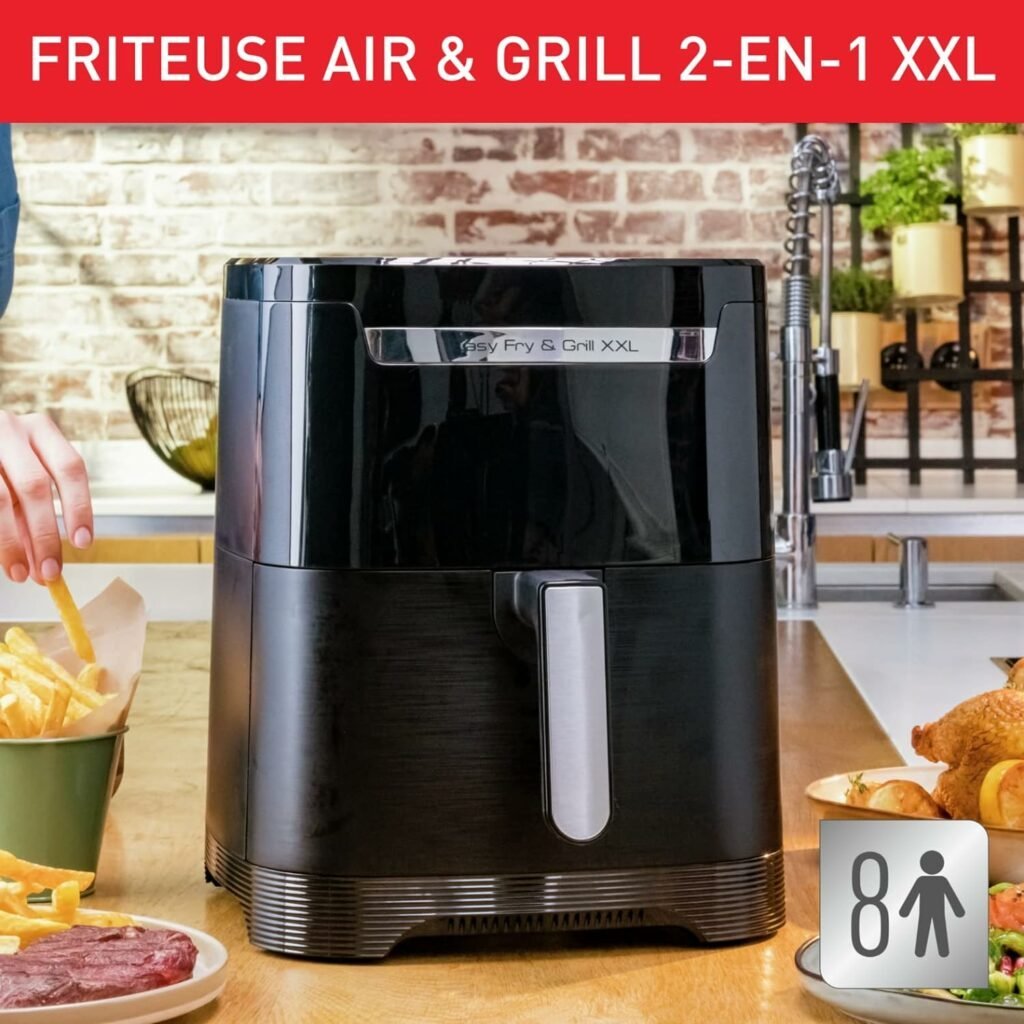 Friteuse Sans Huile À Air Numérique 8 Programmes 6.5l 1800w Moulinex EZ801810 – Image 4