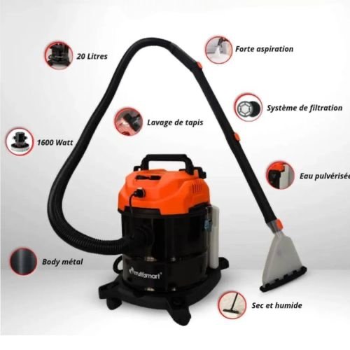 Aspirateur a eau et Poussière Multifonction + Lifting Tapis 1600 W 20 Litres Multismart VC4220 – Image 3