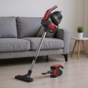 Aspirateur Balai 2en1 – 600W – 0.6L Noir et Rouge Matrix MX-1721