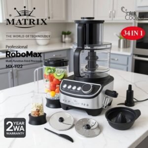 Robot de Cuisine inox 34 in 1 – 1300W RoboMax Matrix MX-1122