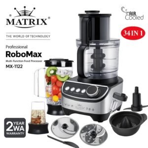 Robot de Cuisine inox 34 in 1 – 1300W RoboMax Matrix MX-1122