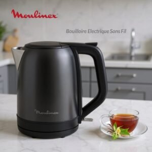 Bouilloire Électrique Sans Fil 1.5L 1500W Avec Isolation Sans Danger Moulinet BY5S08E0