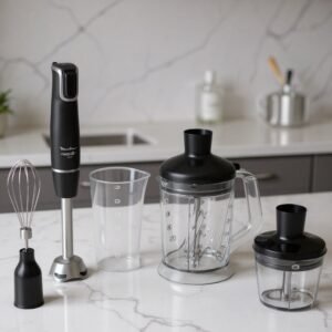 BRAS MIXEUR COFFRET 1000W AVEC 4 ACCESSOIRES ET LAMMES powelix MOULINEX DD94L810