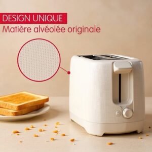 Moulinex Grille Pain Morning 2 Fentes 850W avec 7 Niveaux de Dorage - Morning - LT2MOB10