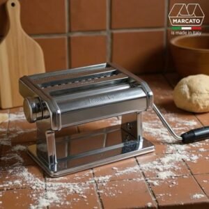 Machine À Pâtes Manuelle 0.3-2.5Mm Pour Préparer Lasagnes, Tagliatelles Et Tagliolini Marcato Ampia 180