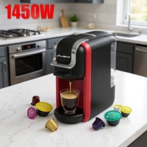 Cafetière Expresso Multifonction 3En1 600mL 1450W Multismart MS-CF2026