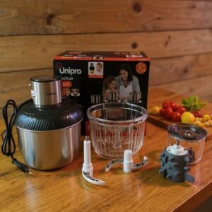 Hachoir 3en1 avec 3 bols et Éplucheur d'ail 800 watts UNIPRO