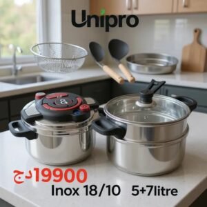 cocotte 5 + 7 L Unipro INOX 18/10 – 11 Piece