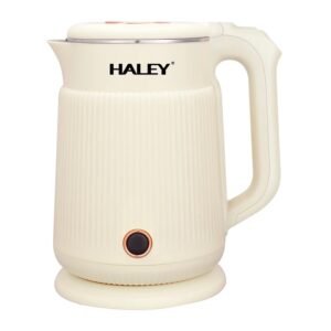 Bouilloire électrique Sans Fil en inox 2L 1500W Beige Haley HY-8963