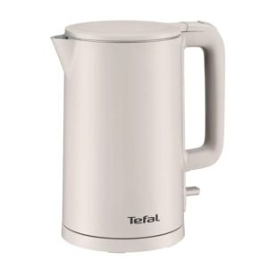 Bouilloire Électrique Sans Fil 1.5L 1500W Avec Isolation Sans Danger Tefal KO140BE0