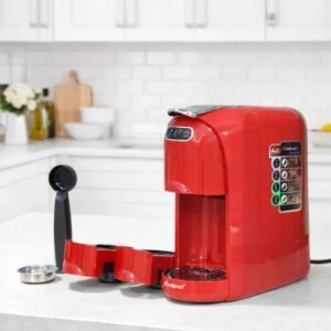 Machine a café 4 en 1 Café poudre et Multi-Capsules 20 Bars 1400W MultiSmart MS-CF2102 Rouge