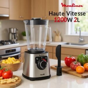 Blender Électrique Haute Vitesse 1200W Bol en verre thermorésistant 2L PerfectMix+ Moulinex LM871D10