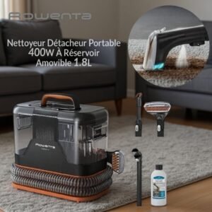 Nettoyeur Détacheur Portable 400W À Réservoir Amovible 1.8L Clean It Rowenta IN5011F0