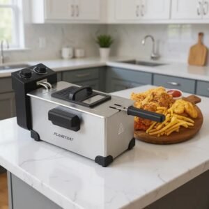 Friteuse inox 3L 2000W PlanetSat PSDF-301 Garantie 24 Moi